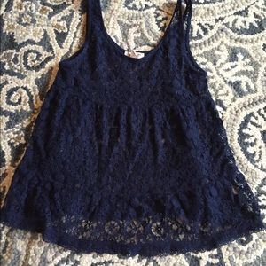 Arizona Jeans Dark Blue Lace Top